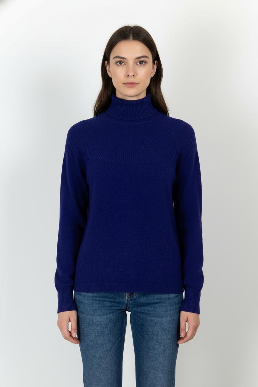 Pull Col Roulé Violet - Taille S/36 de la marque La Fée Maraboutée | PARAD104664 - Vendu par Paradigme - Image 1