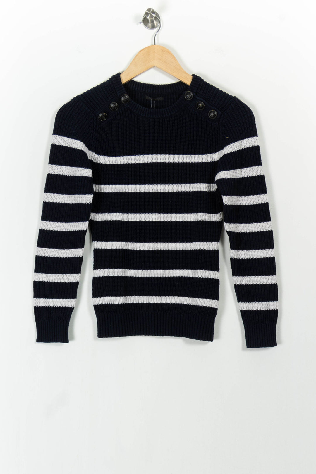 Pull Bleu et Blanc - Taille S/36 de la marque IKKS | PARAD104673 - Vendu par Paradigme - Image 2