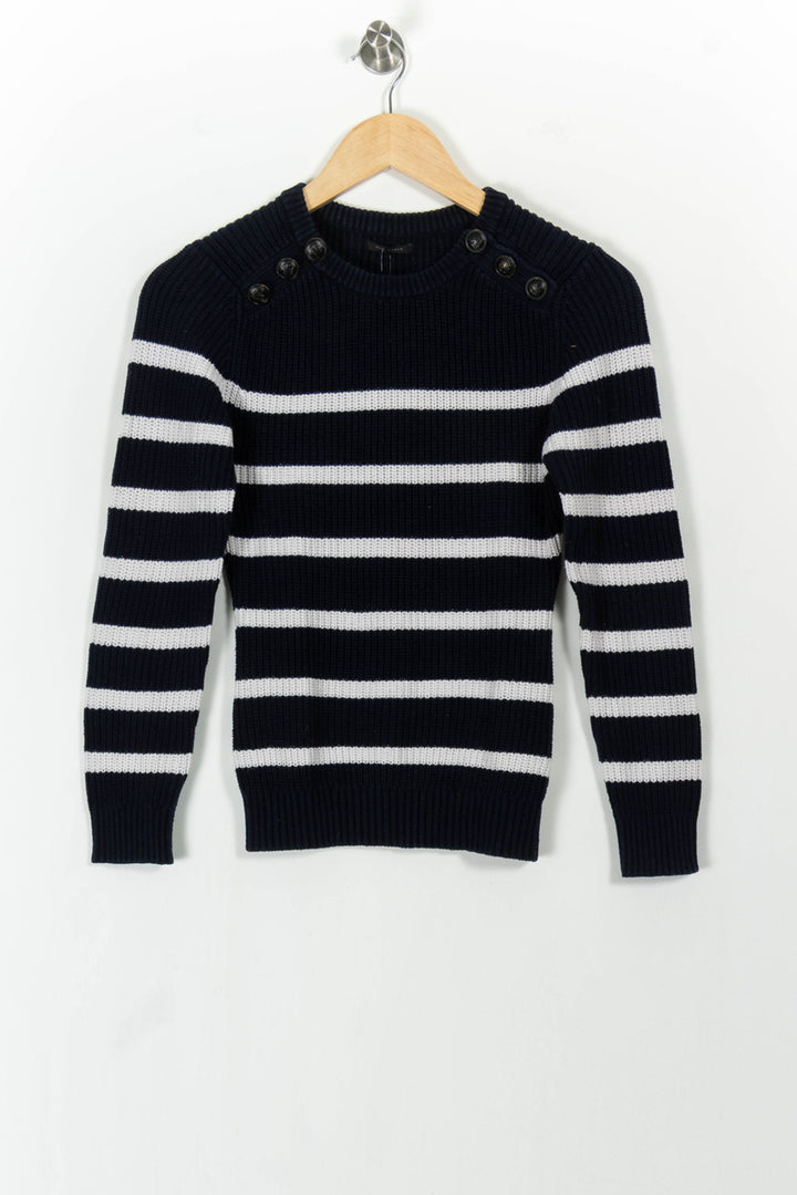Pull Bleu et Blanc - Taille S/36 de la marque IKKS | PARAD104673 - Vendu par Paradigme - Image 2