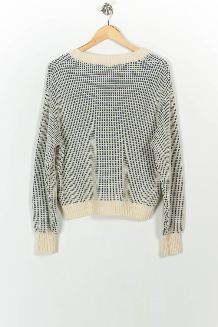 Cardigan Blanc et Bleu - Taille L/40 de la marque Levi's | PARAD104676 - Vendu par Paradigme - Image 4