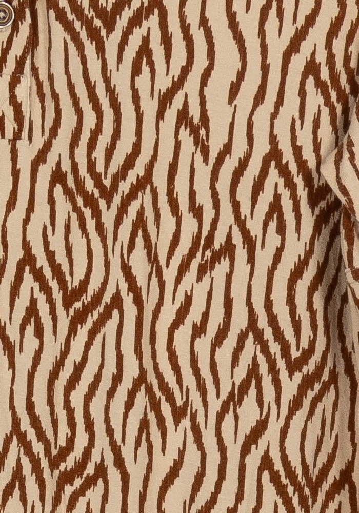 Chemise Marron et Beige - Taille M/38 de la marque Caroll | PARAD104681 - Vendu par Paradigme - Image 3