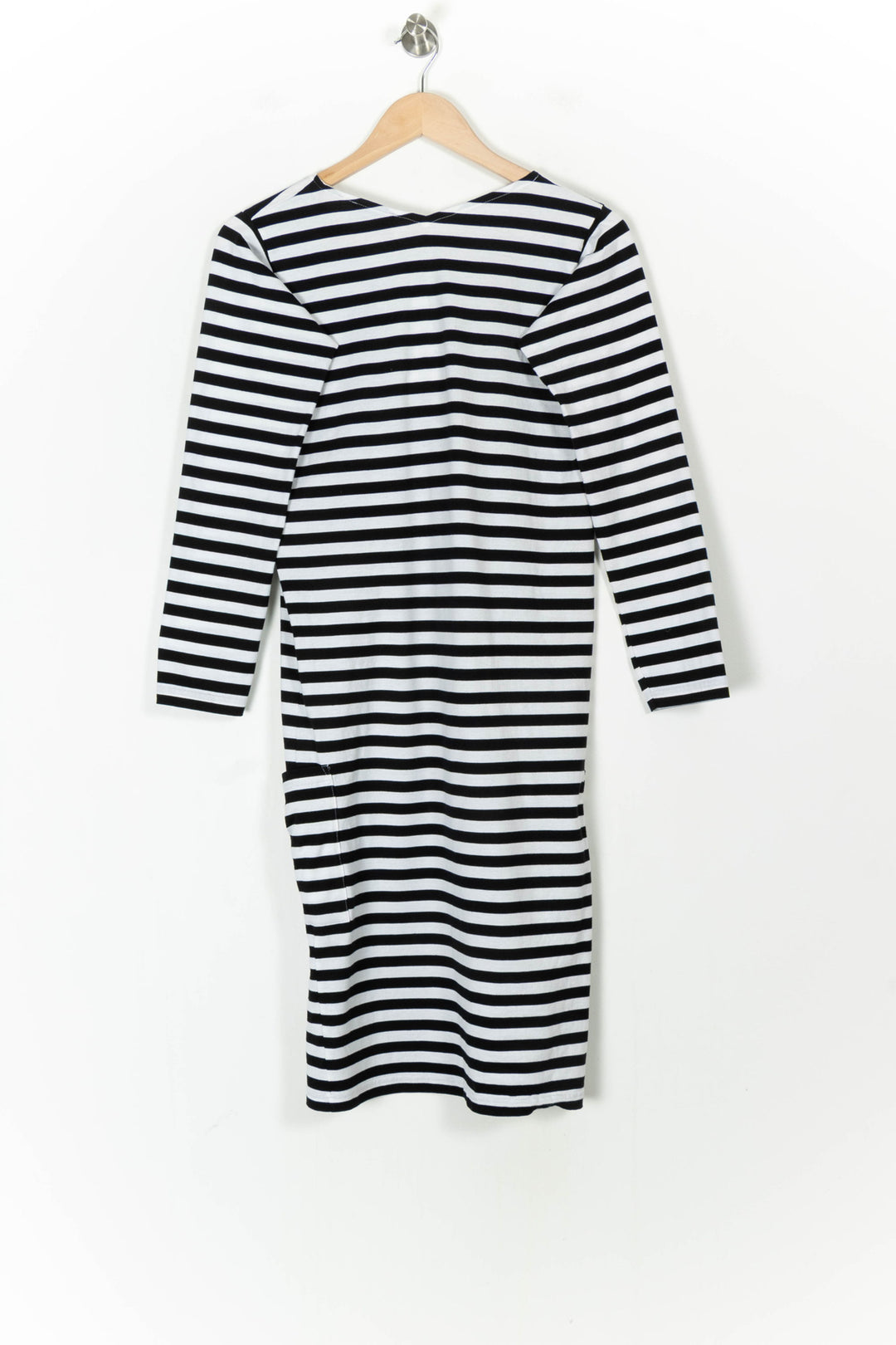 Robe Longue Noire et Blanche - Taille S/36 de la marque Agnès b. | PARAD104682 - Vendu par Paradigme - Image 4
