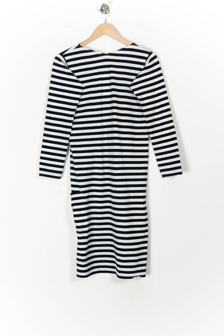Robe Longue Noire et Blanche - Taille S/36 de la marque Agnès b. | PARAD104682 - Vendu par Paradigme - Image 4