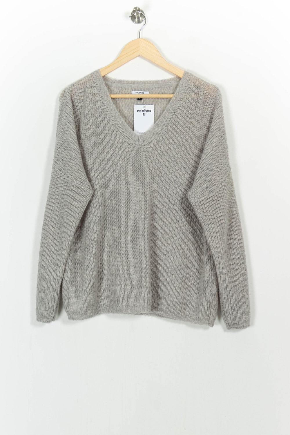 Pull Gris - Taille L/40 de la marque Galeries Lafayette | PARAD104689 - Vendu par Paradigme - Image 2