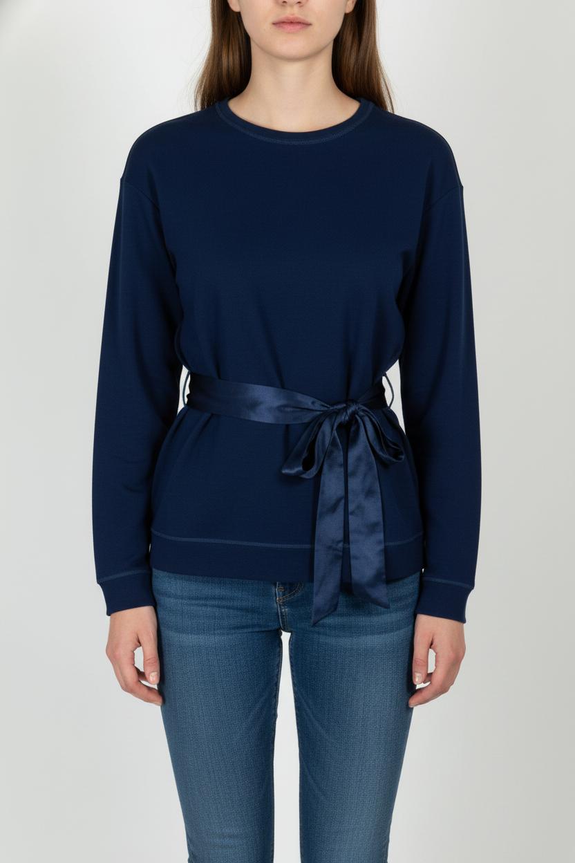 Sweatshirt Bleu - Taille S/36 de la marque Sandro | PARAD104691 - Vendu par Paradigme - Image 1