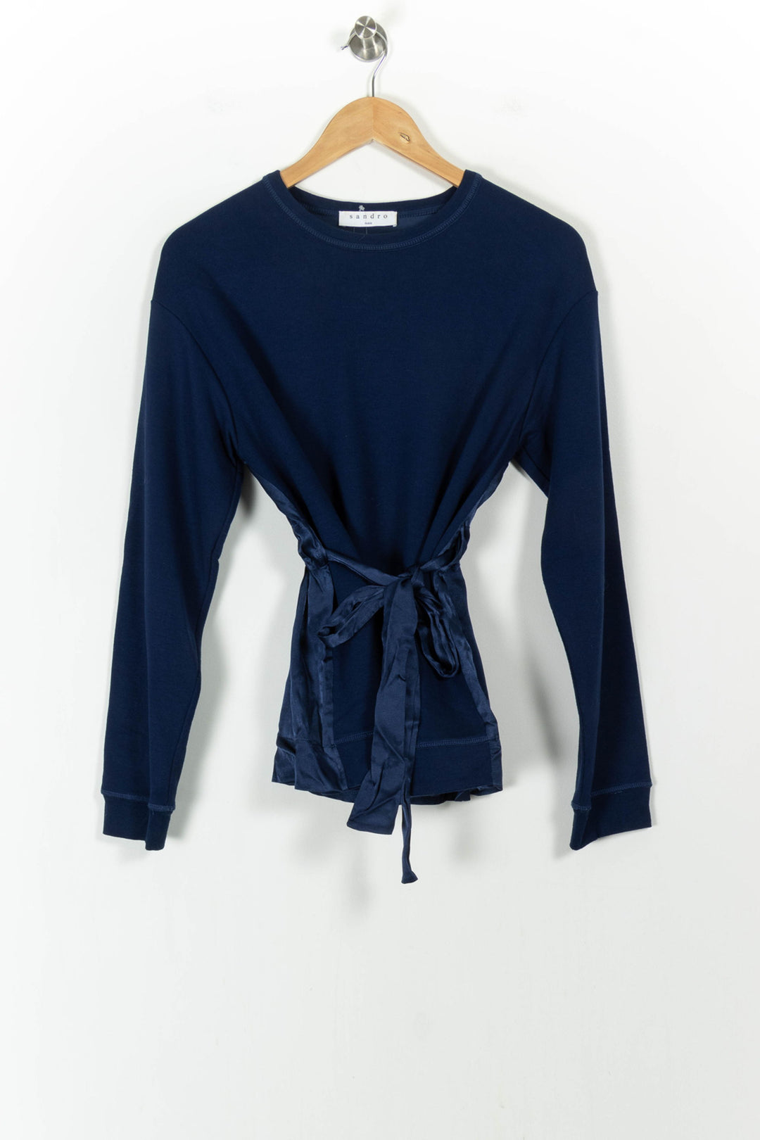 Sweatshirt Bleu - Taille S/36 de la marque Sandro | PARAD104691 - Vendu par Paradigme - Image 2