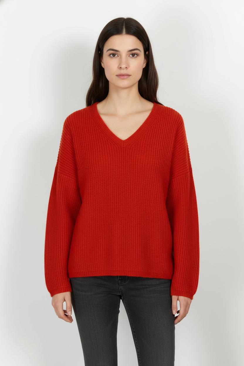 Pull Rouge - Taille M/38 de la marque Galeries Lafayette | PARAD104697 - Vendu par Paradigme - Image 1