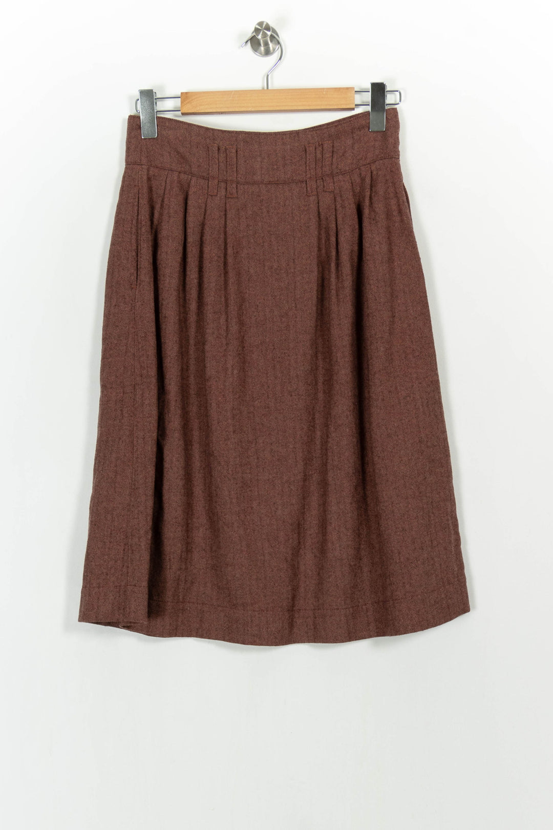 Jupe Midi Bordeaux - Taille M/38 de la marque Sessùn | PARAD104698 - Vendu par Paradigme - Image 4