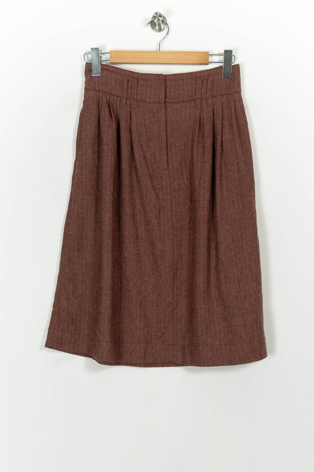 Jupe Midi Bordeaux - Taille M/38 de la marque Sessùn | PARAD104698 - Vendu par Paradigme - Image 2
