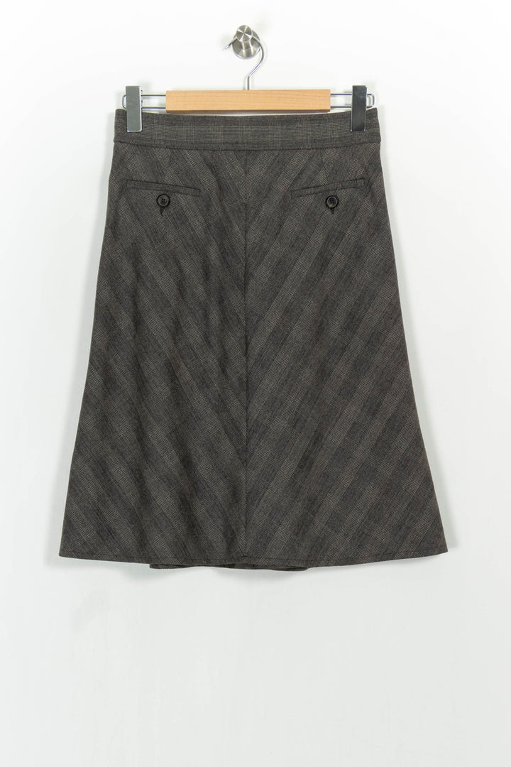 Jupe Midi Grise - Taille S/36 de la marque Gerard Darel | PARAD104699 - Vendu par Paradigme - Image 4