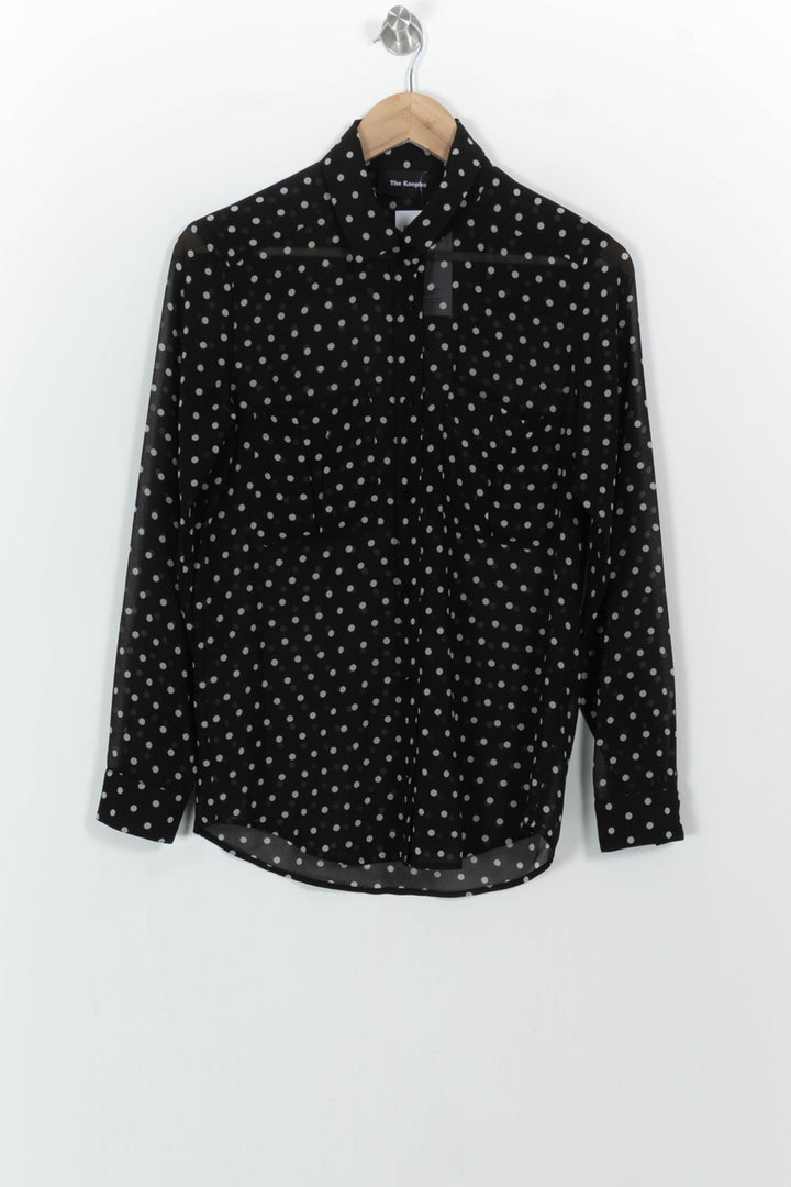 Chemise Noire et Blanche - Taille XXS/32 de la marque The Kooples | PARAD104702 - Vendu par Paradigme - Image 2