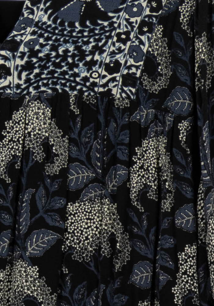 Robe Courte Bleue et Beige - Taille XS/34 de la marque ba&sh | PARAD104703 - Vendu par Paradigme - Image 3