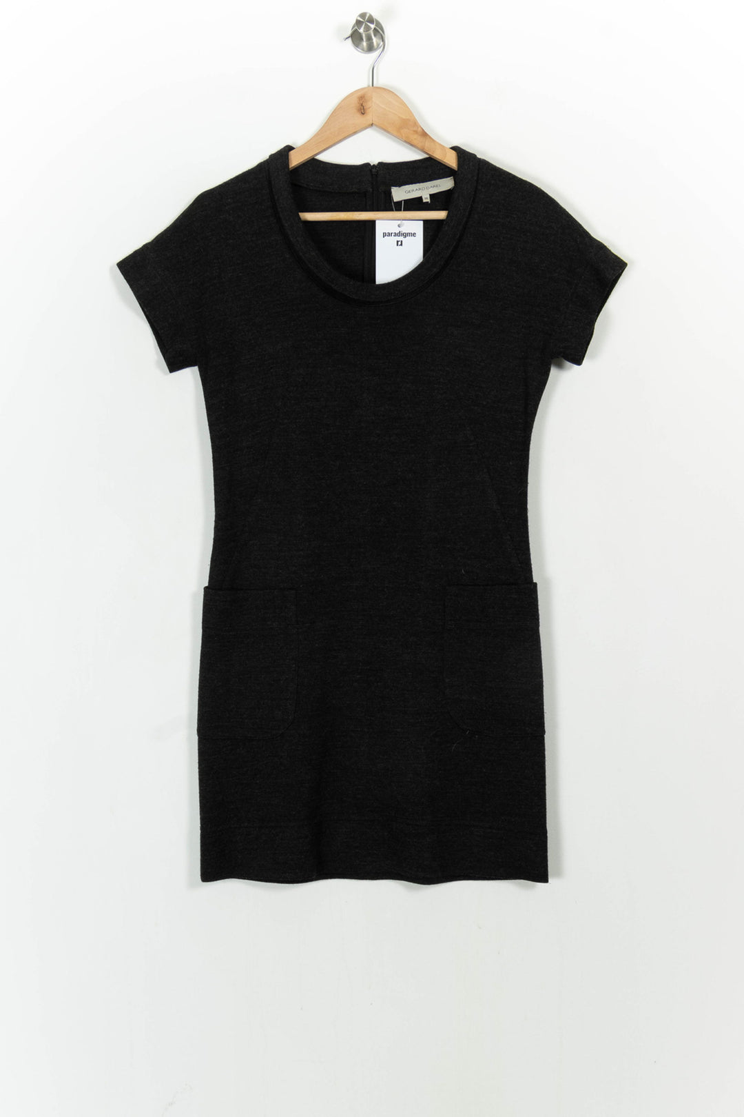 Robe Courte Grise - Taille S/36 de la marque Gerard Darel | PARAD104707 - Vendu par Paradigme - Image 2