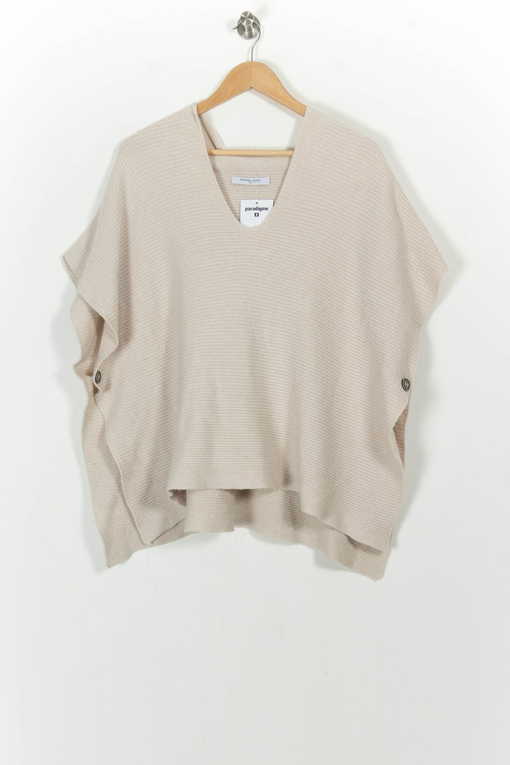 Poncho Beige - Taille T.U. de la marque Gerard Darel | PARAD104708 - Vendu par Paradigme - Image 2