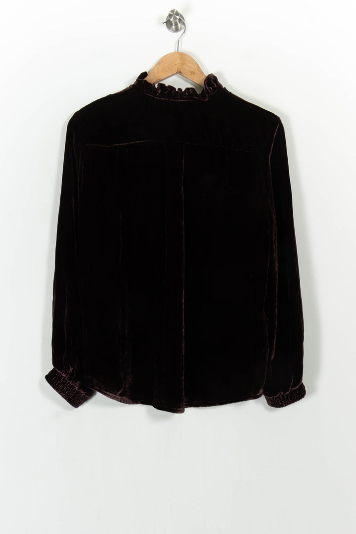 Blouse Bordeaux - Taille M/38 de la marque Des petits hauts | PARAD104709 - Vendu par Paradigme - Image 4