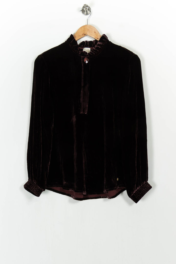 Blouse Bordeaux - Taille M/38 de la marque Des petits hauts | PARAD104709 - Vendu par Paradigme - Image 2
