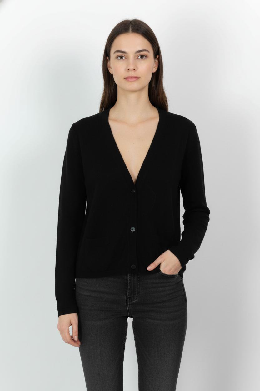 Cardigan Noir - Taille L/40 de la marque IKKS | PARAD104712 - Vendu par Paradigme - Image 1