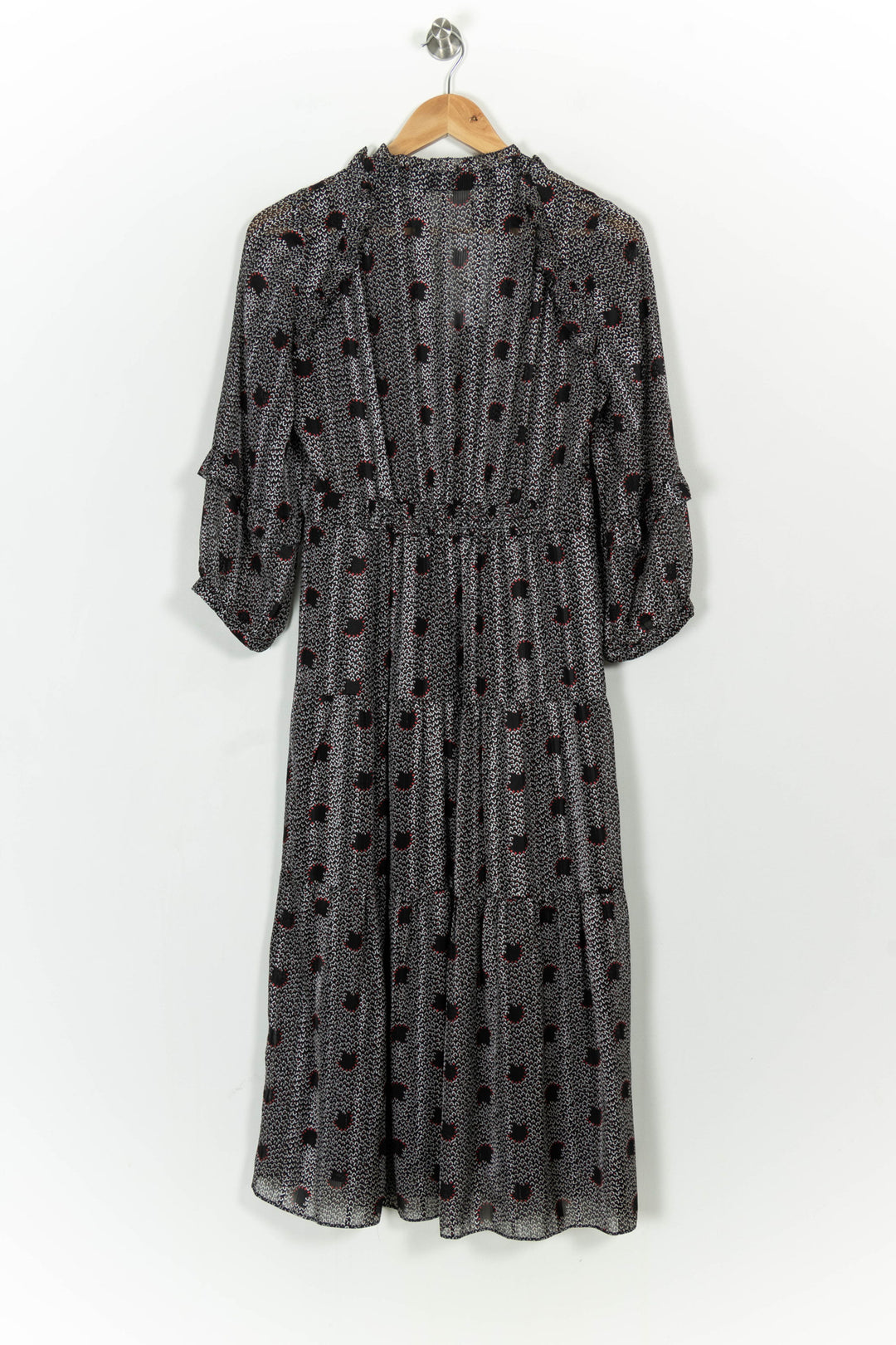 Robe Longue Noire et Blanche - Taille S/36 de la marque ba&sh | PARAD104713 - Vendu par Paradigme - Image 4