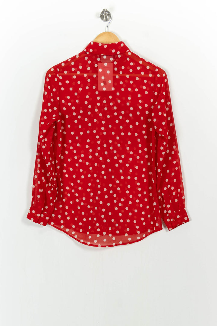 Chemise Rouge et Blanche - Taille XS/34 de la marque The Kooples | PARAD104717 - Vendu par Paradigme - Image 4