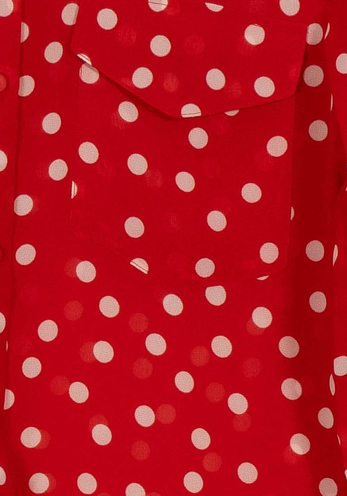 Chemise Rouge et Blanche - Taille XS/34 de la marque The Kooples | PARAD104717 - Vendu par Paradigme - Image 3