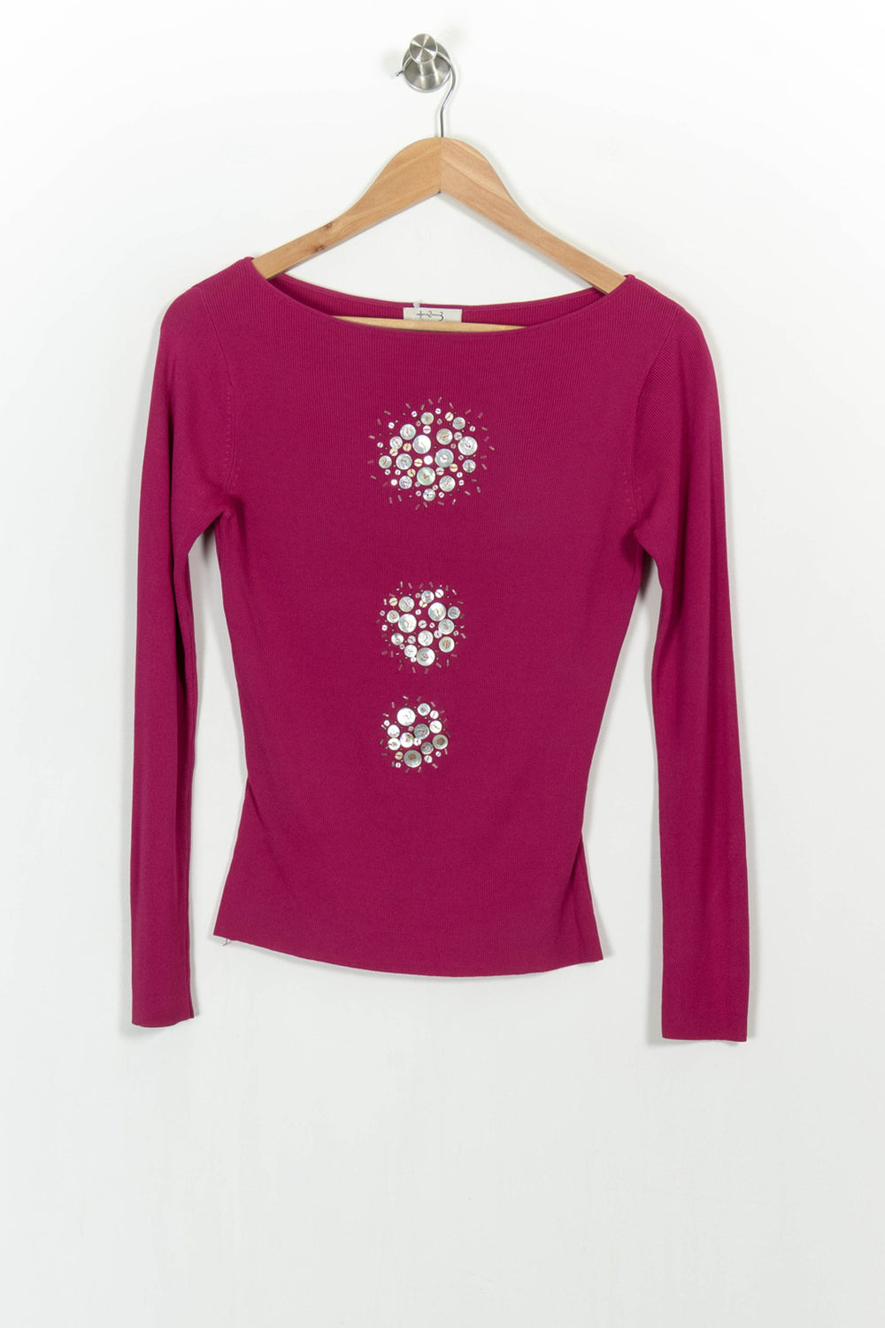 Pull Rose - Taille S/36 de la marque Maison 123 | PARAD104718 - Vendu par Paradigme - Image 2