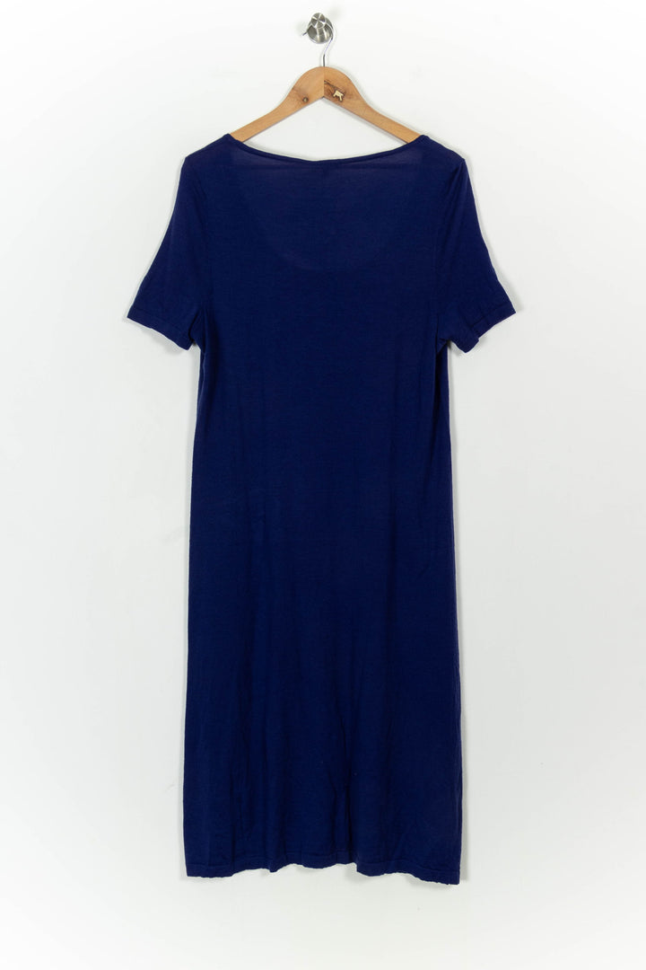 Robe Longue Bleue - Taille XL/42 de la marque Max Mara | PARAD104719 - Vendu par Paradigme - Image 4