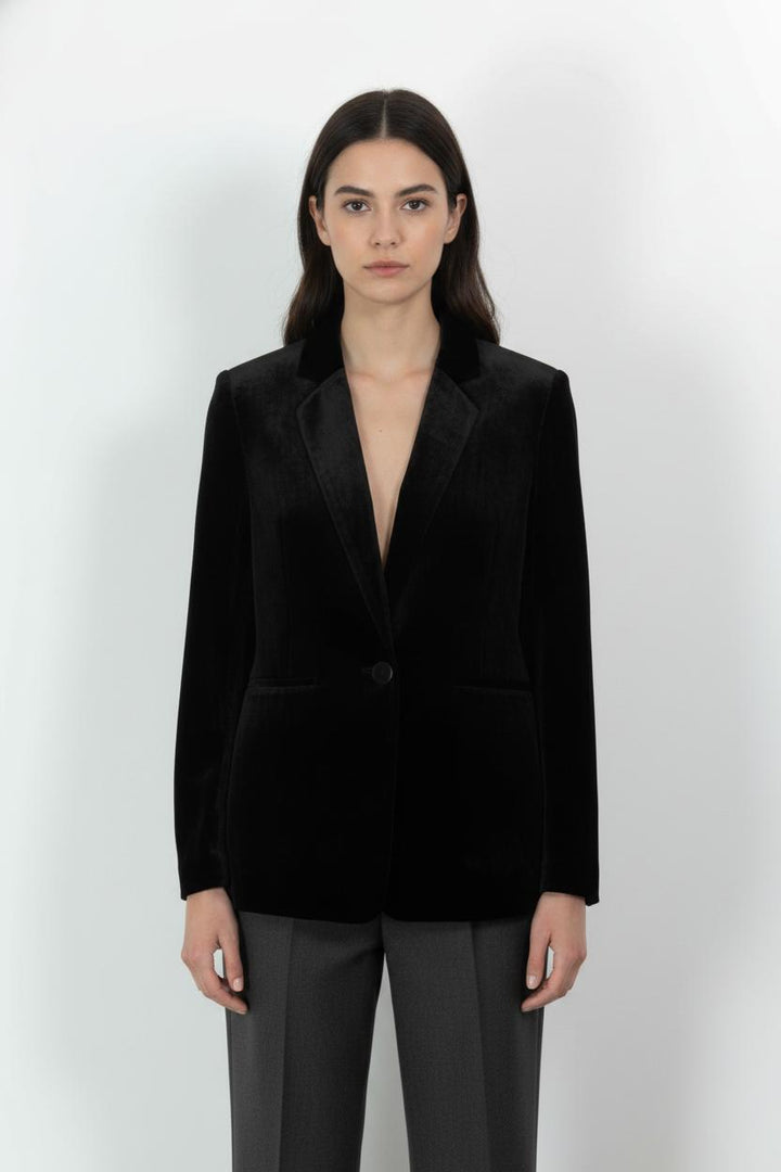 Blazer Noir - Taille S/36 de la marque Notshy Cashmere | PARAD104720 - Vendu par Paradigme - Image 1