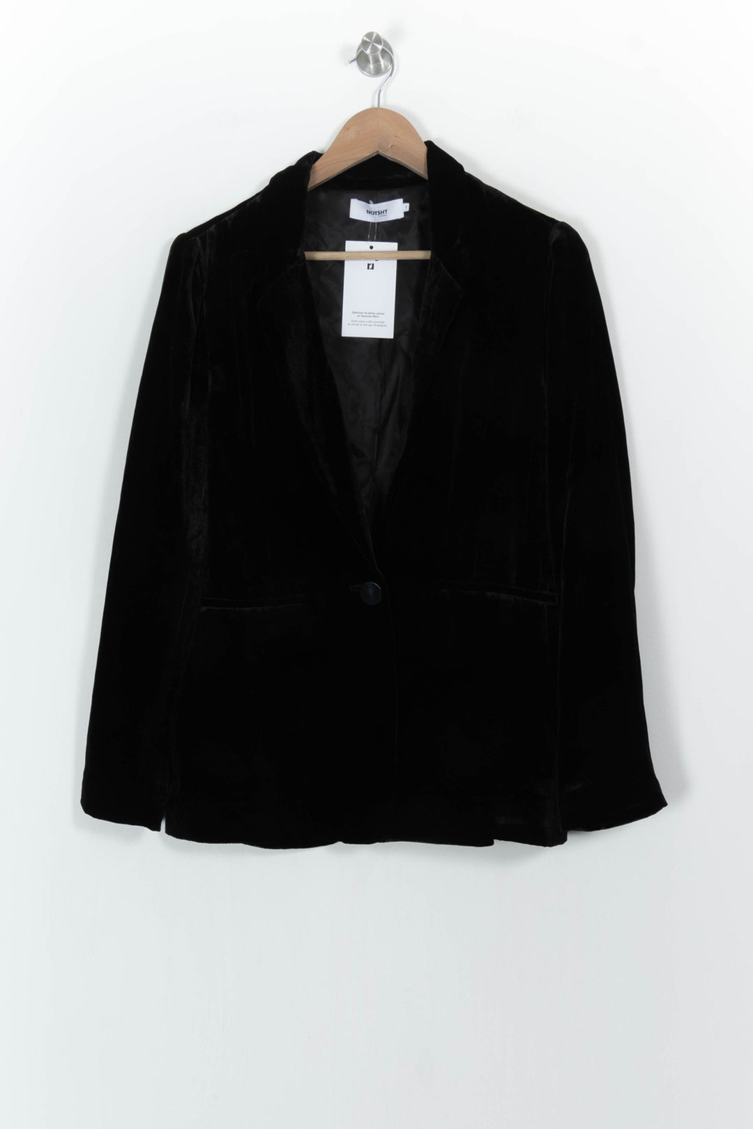 Blazer Noir - Taille S/36 de la marque Notshy Cashmere | PARAD104720 - Vendu par Paradigme - Image 2