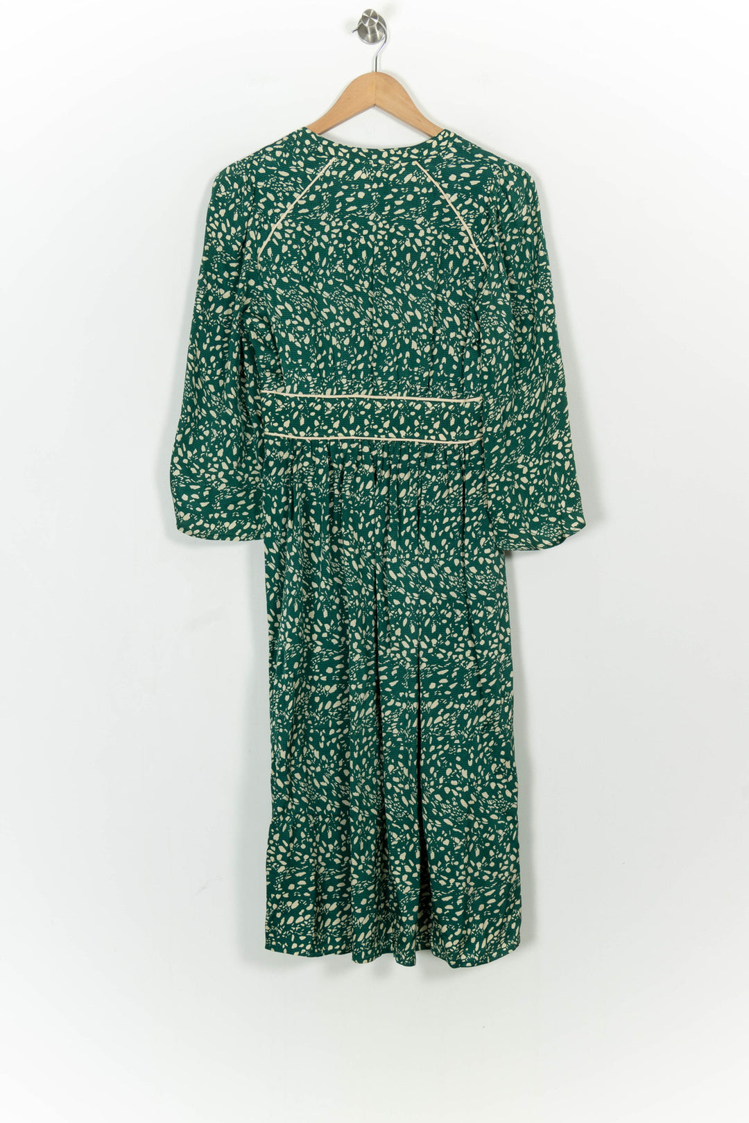 Robe Longue Verte et Blanche - Taille XS/34 de la marque ba&sh | PARAD104721 - Vendu par Paradigme - Image 4