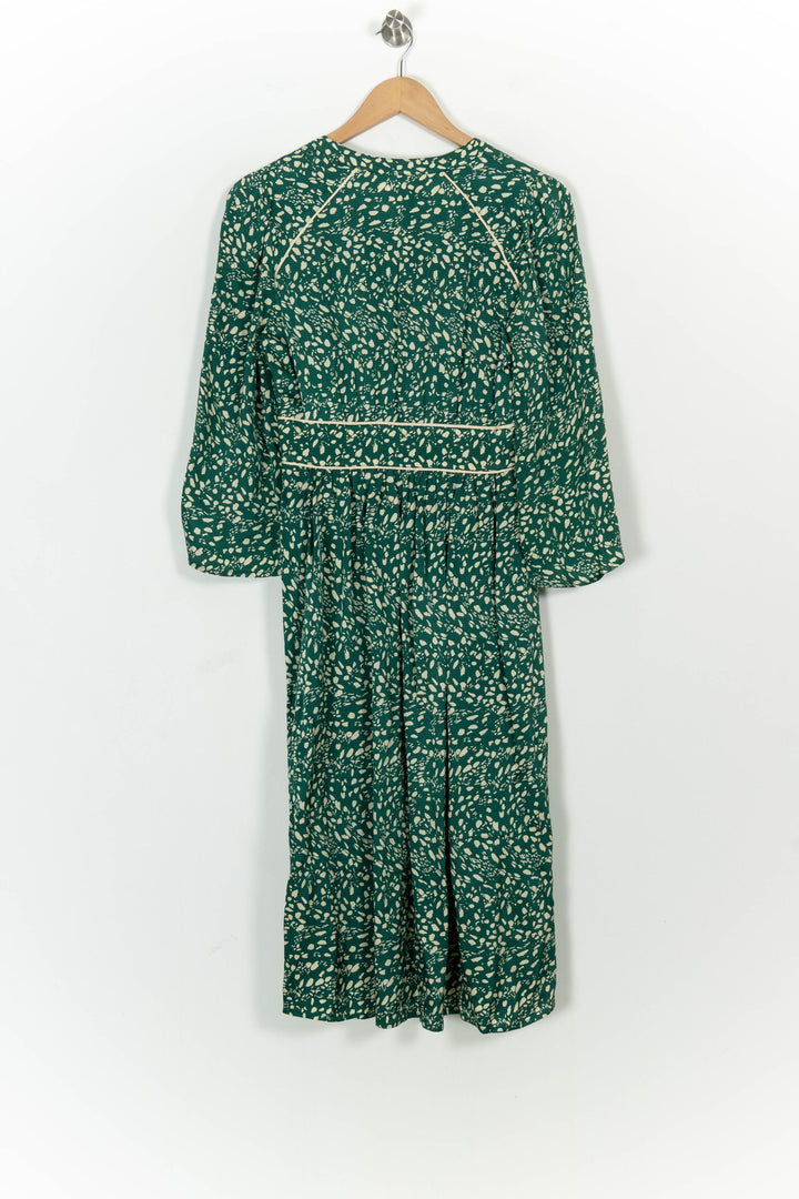 Robe Longue Verte et Blanche - Taille XS/34 de la marque ba&sh | PARAD104721 - Vendu par Paradigme - Image 4