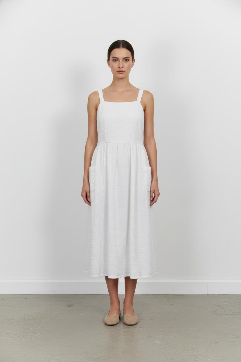 Robe Midi Blanche - Taille XS/34 de la marque Karl Marc John | PARAD104727 - Vendu par Paradigme - Image 1