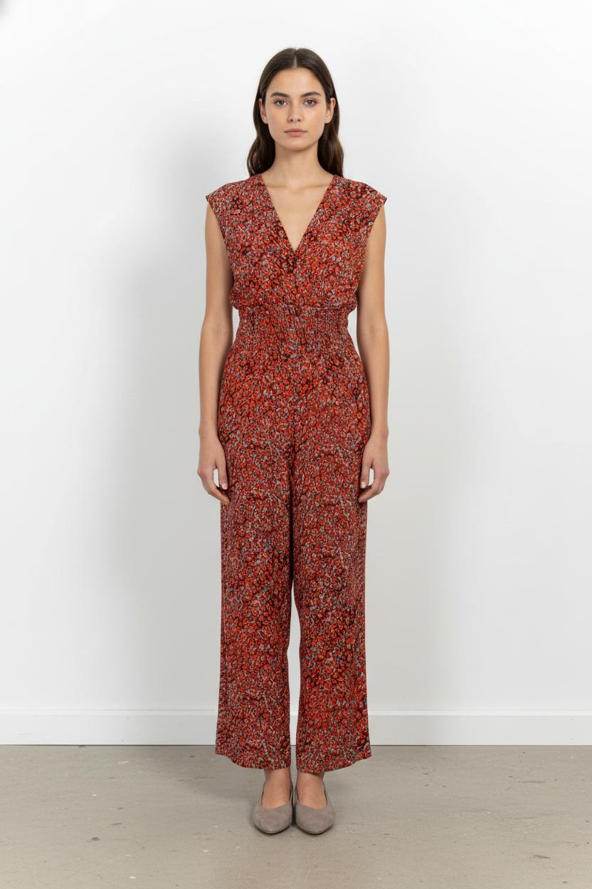 Combinaison Pantalon Bordeaux et Noir - Taille L/40 de la marque Maje | PARAD104729 - Vendu par Paradigme - Image 1