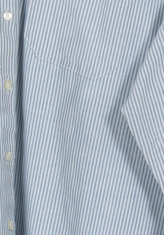 Chemise Rayée Bleue et Blanche - Taille L/40 de la marque Sézane | PARAD104732 - Vendu par Paradigme - Image 3