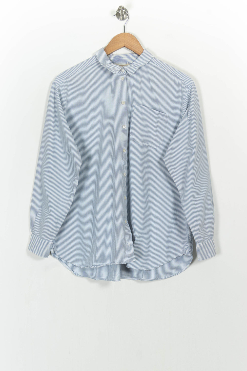 Chemise Rayée Bleue et Blanche - Taille L/40 de la marque Sézane | PARAD104732 - Vendu par Paradigme - Image 2