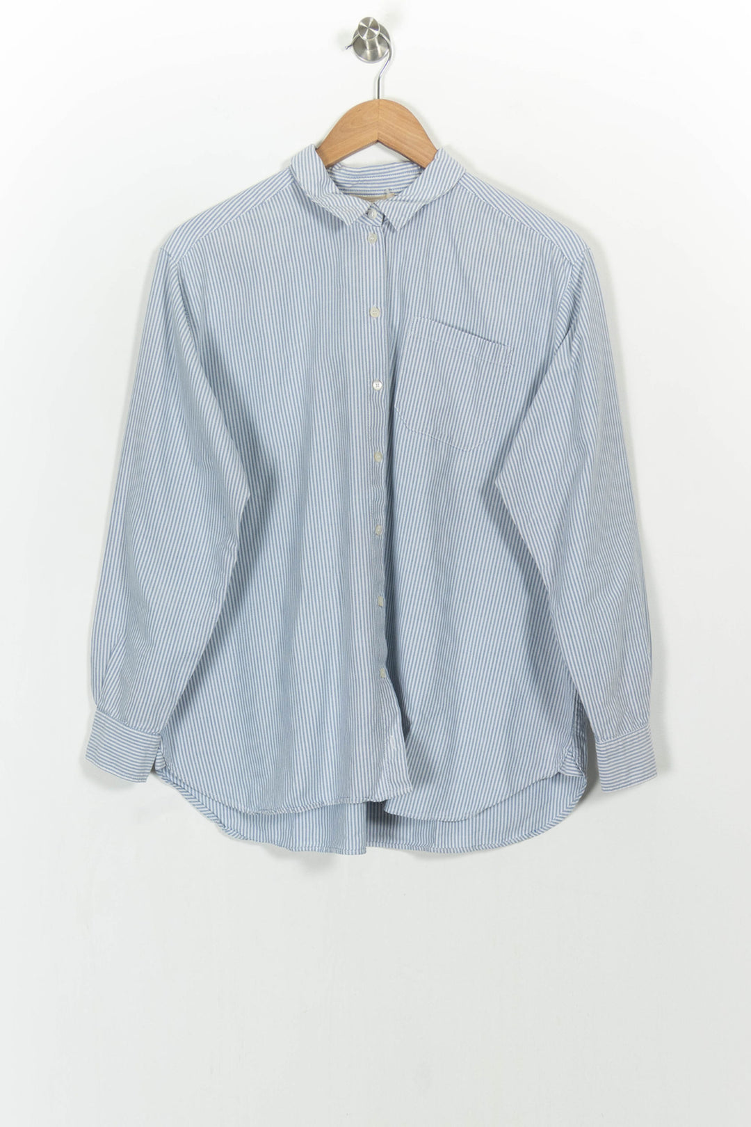 Chemise Rayée Bleue et Blanche - Taille L/40 de la marque Sézane | PARAD104732 - Vendu par Paradigme - Image 2