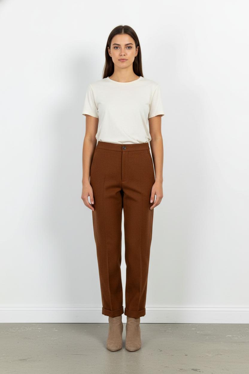 Pantalon Orange - Taille XS/34 de la marque Léon & Harper | PARAD104734 - Vendu par Paradigme - Image 1