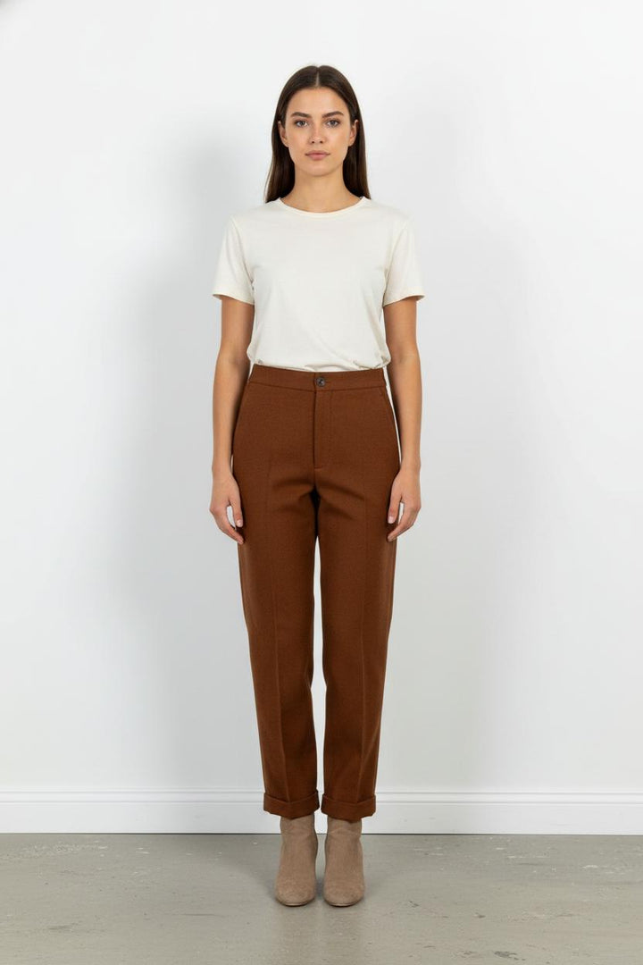Pantalon Orange - Taille XS/34 de la marque Léon & Harper | PARAD104734 - Vendu par Paradigme - Image 1