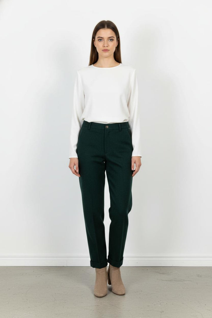 Pantalon Vert - Taille M/38 de la marque Léon & Harper | PARAD104735 - Vendu par Paradigme - Image 1