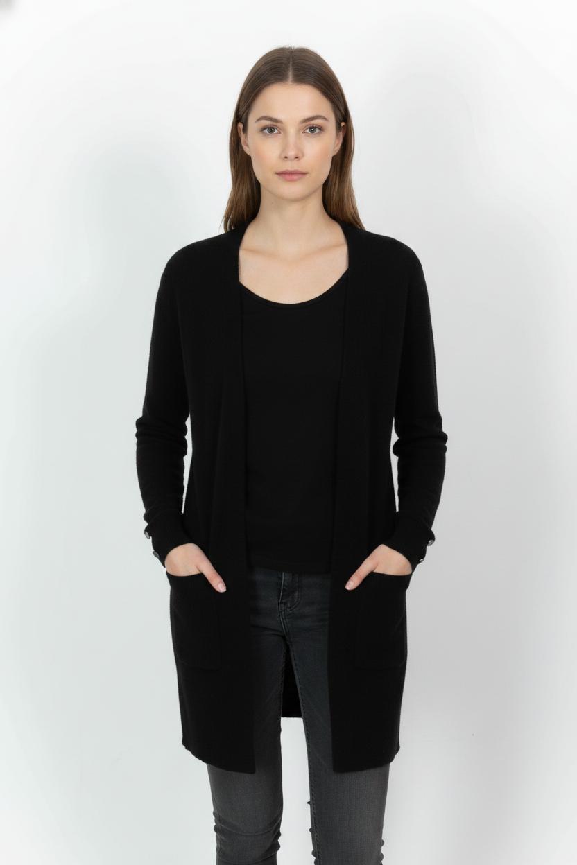Cardigan Noir - Taille S/36 de la marque IKKS | PARAD104736 - Vendu par Paradigme - Image 1