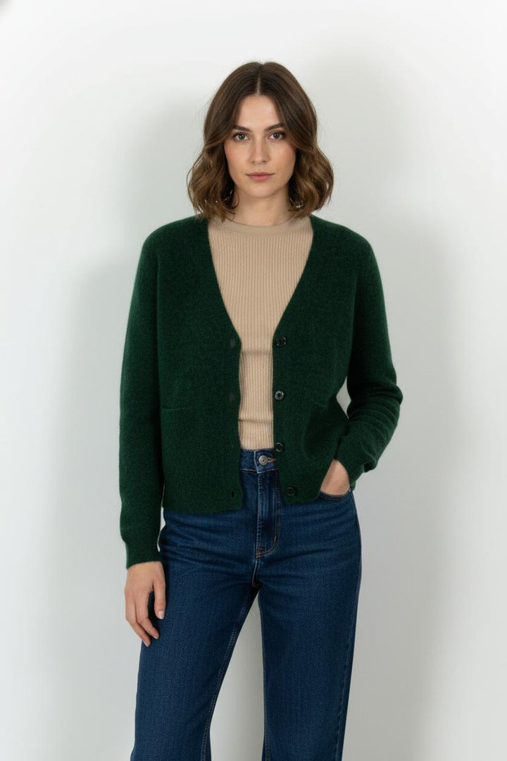 Cardigan Vert - Taille XS/34 de la marque Caroll | PARAD104744 - Vendu par Paradigme - Image 1