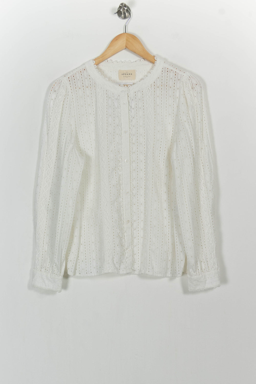 Blouse Blanche - Taille XL/42 de la marque Sézane | PARAD104746 - Vendu par Paradigme - Image 2