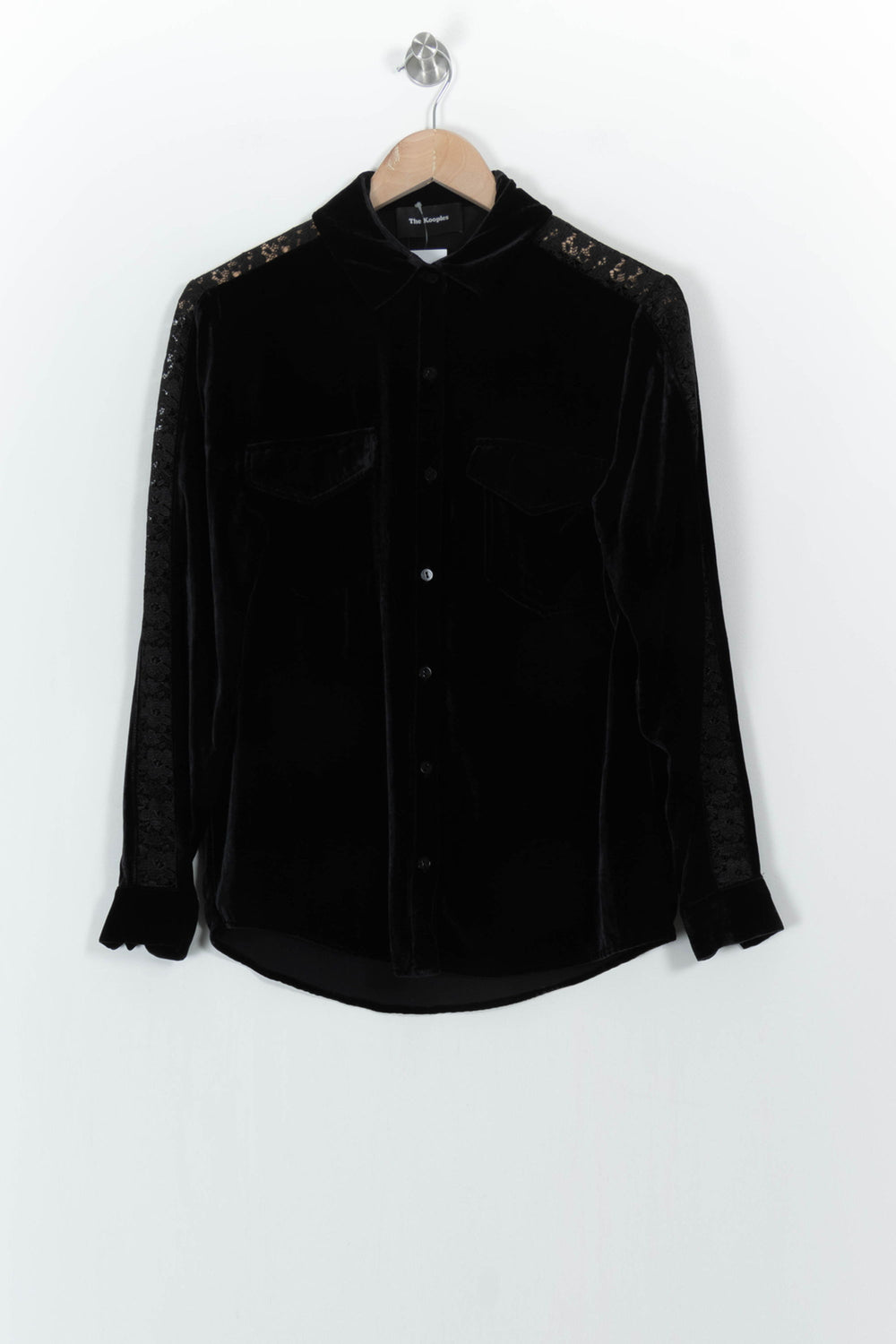 Chemise Noire - Taille XS/34 de la marque The Kooples | PARAD104749 - Vendu par Paradigme - Image 2