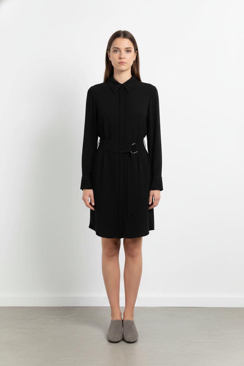 Robe Chemise Noire - Taille M/38 de la marque ba&sh | PARAD104755 - Vendu par Paradigme - Image 1