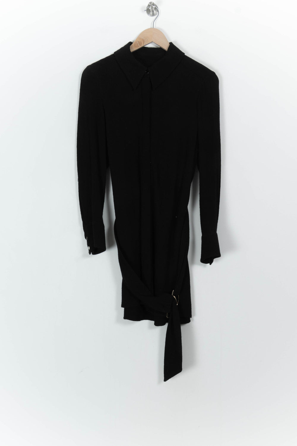Robe Chemise Noire - Taille M/38 de la marque ba&sh | PARAD104755 - Vendu par Paradigme - Image 2