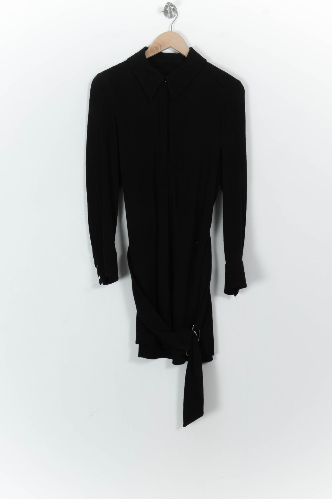 Robe Chemise Noire - Taille M/38 de la marque ba&sh | PARAD104755 - Vendu par Paradigme - Image 2