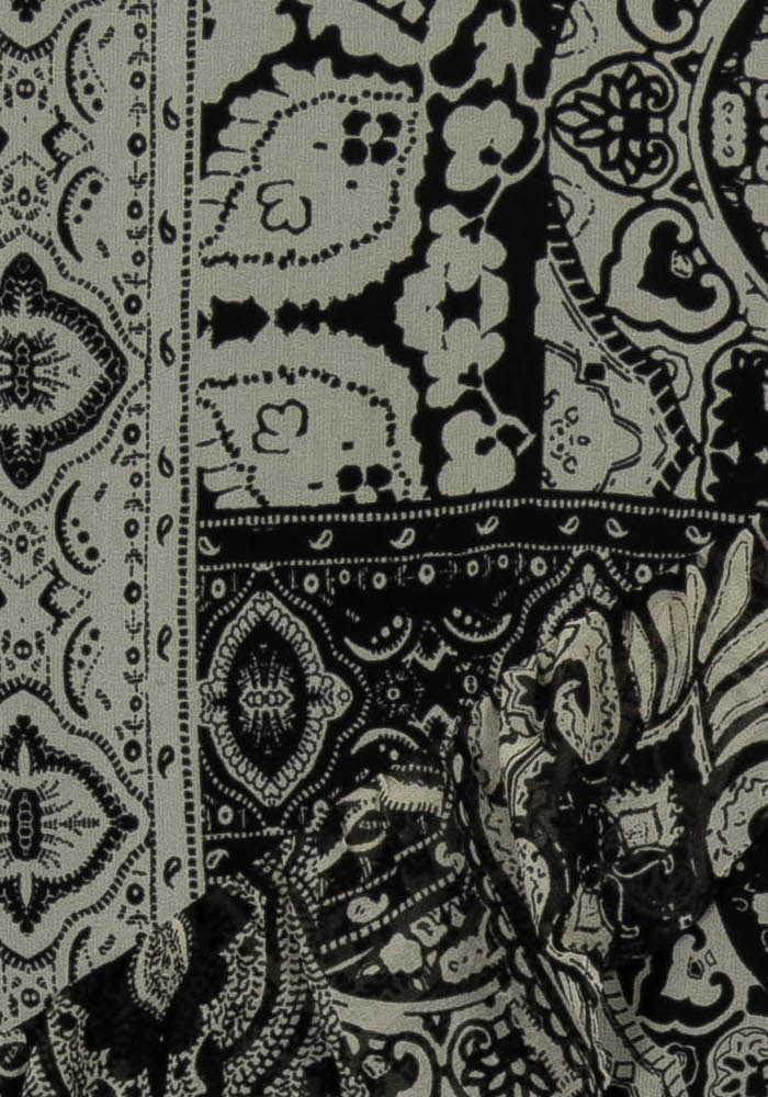 Jupe Midi Noire et Grise - Taille L/40 de la marque IKKS | PARAD104757 - Vendu par Paradigme - Image 3