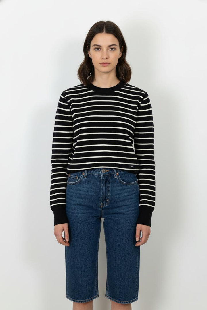 Pull Bleu et Blanc - Taille S/36 de la marque Ami Paris | PARAD104763 - Vendu par Paradigme - Image 1