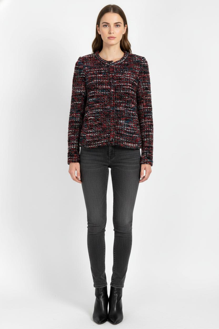 Veste Bordeaux et Noir - Taille M/38 de la marque IRO | PARAD104767 - Vendu par Paradigme - Image 1