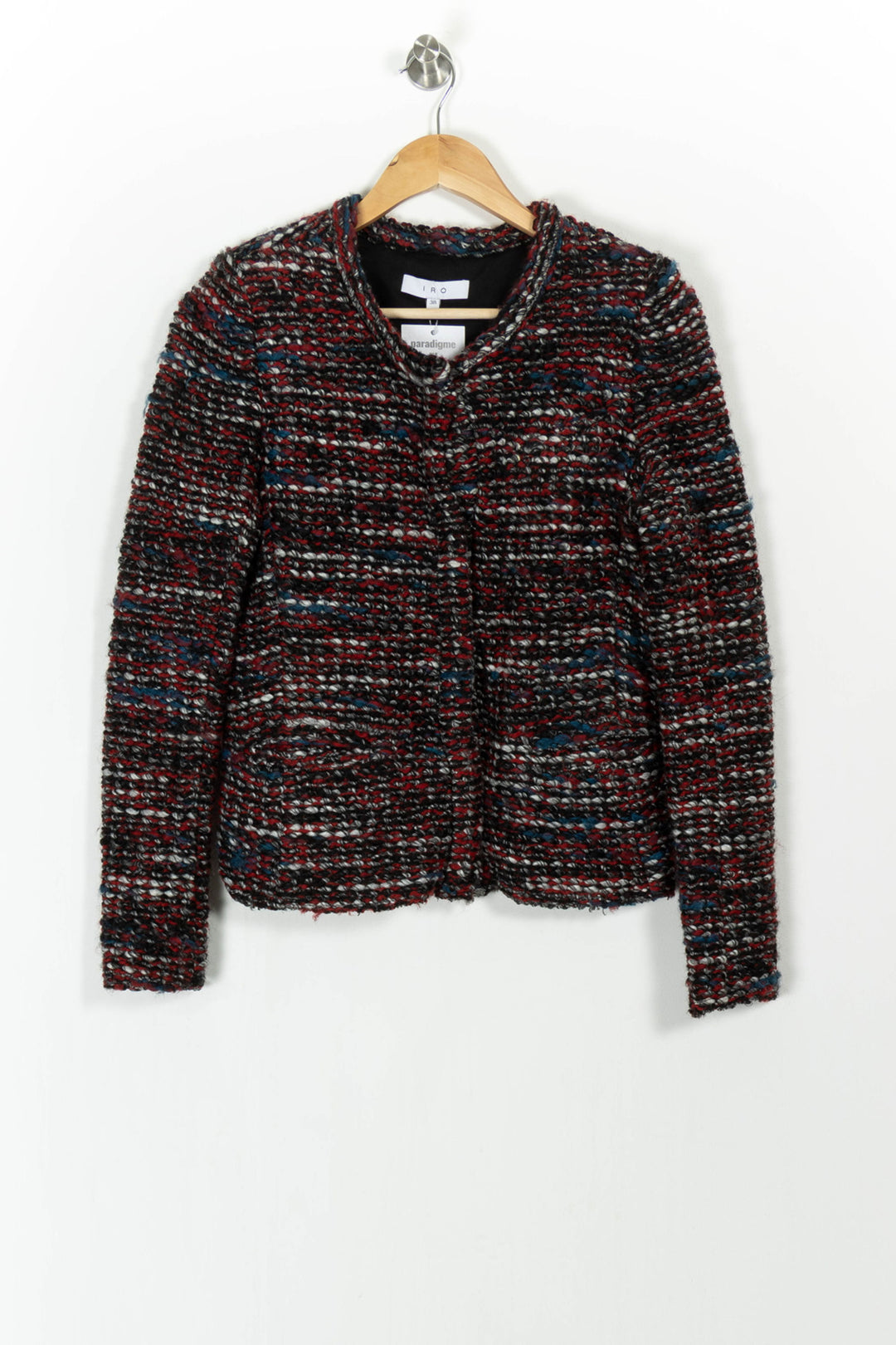 Veste Bordeaux et Noir - Taille M/38 de la marque IRO | PARAD104767 - Vendu par Paradigme - Image 2