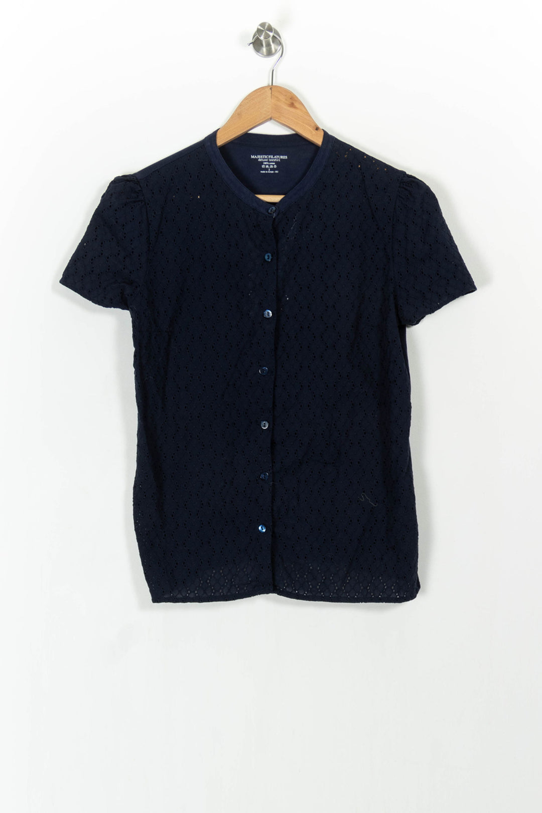 Blouse Bleue - Taille M/38 de la marque Majestic Filatures | PARAD104768 - Vendu par Paradigme - Image 2